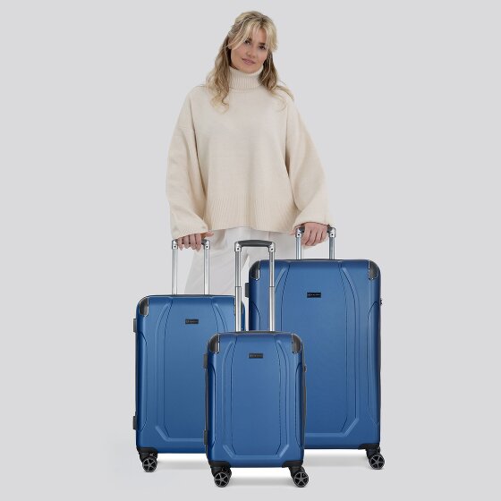 bugatti Valencia 4 ruote Set di valigie 3 pezzi