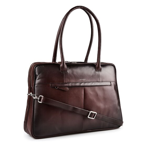 Burkely Ledger Valigetta Vera Pelle 40 cm Vano porta PC