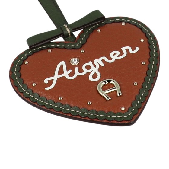 AIGNER Etichetta per borsa moda in pelle 8 cm