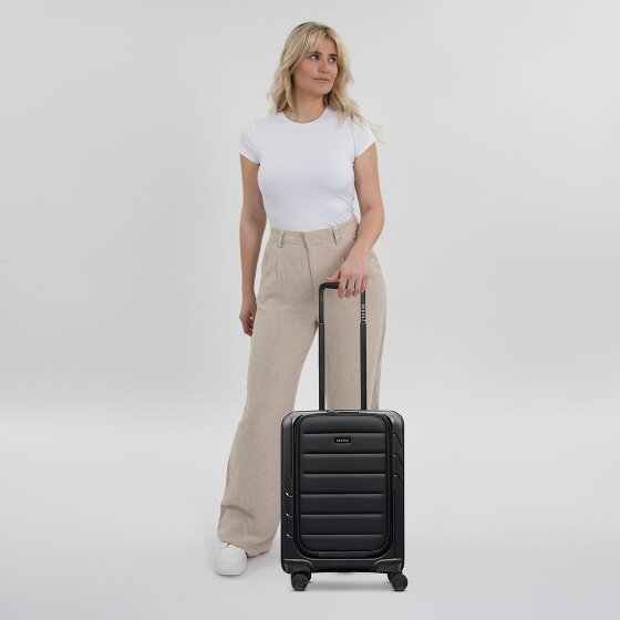 Redolz Essentials 17 Trolley da cabina a 4 ruote 55 cm con tasca morbida per laptop