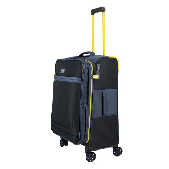 Travelite Color Craze 4 ruote Carrello M 66 cm con piega di espansione