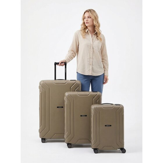 Redolz Set di valigie Essentials 15 a 4 ruote 3 pezzi con chiusura a tre punti