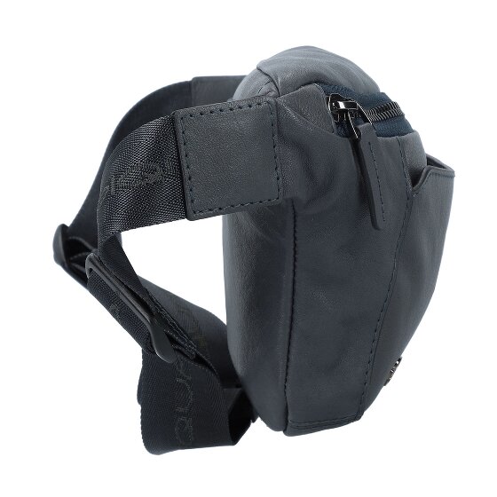 Piquadro Marsupio quadrato nero in pelle 31 cm