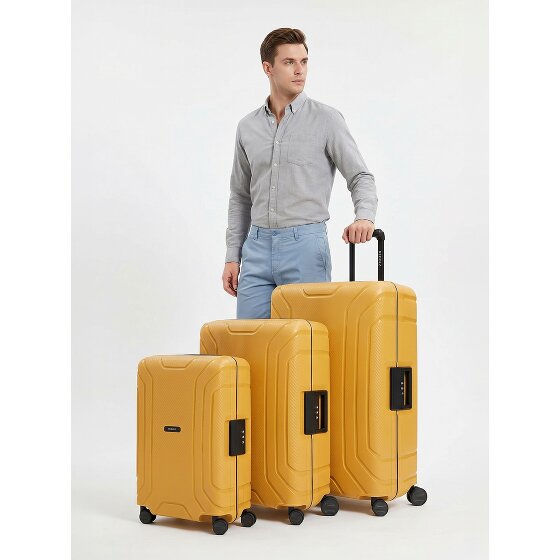 Redolz Set di valigie Essentials 15 a 4 ruote 3 pezzi con chiusura a tre punti