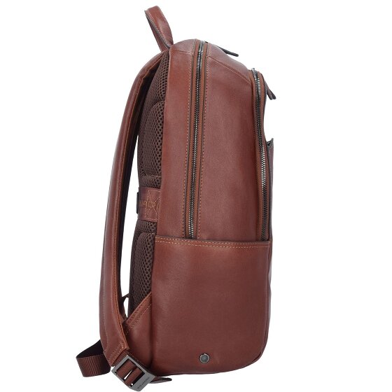 Piquadro Zaino Business nero quadrato in pelle 39 cm Scomparto per laptop