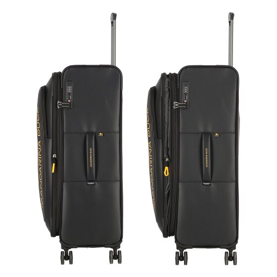 Mandarina Duck Eco Coated 4 ruote Carrello L 78 cm con piega di espansione