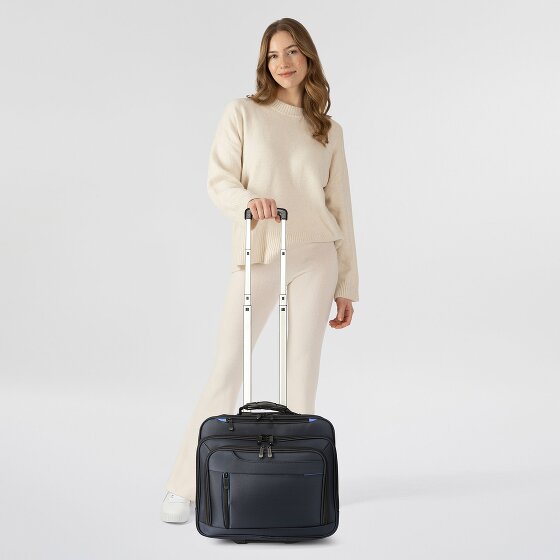 Dermata 2 ruote Trolley business 38 cm Vano porta PC