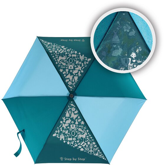 Step by Step Ombrello tascabile per bambini Magic Rain Effect 22,5 cm