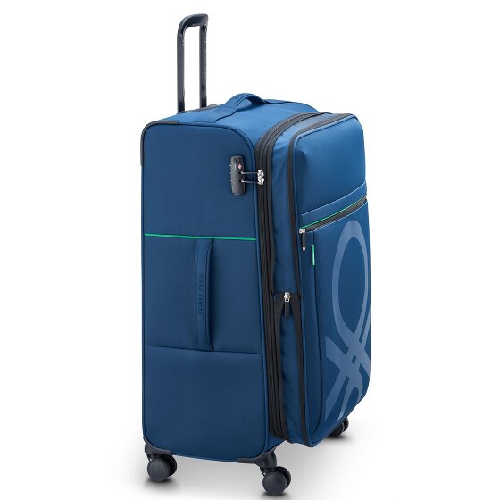 Delsey Paris x United Colors of Benetton Colour Block Trolley a 4 ruote da 77 cm con piega ad espansione