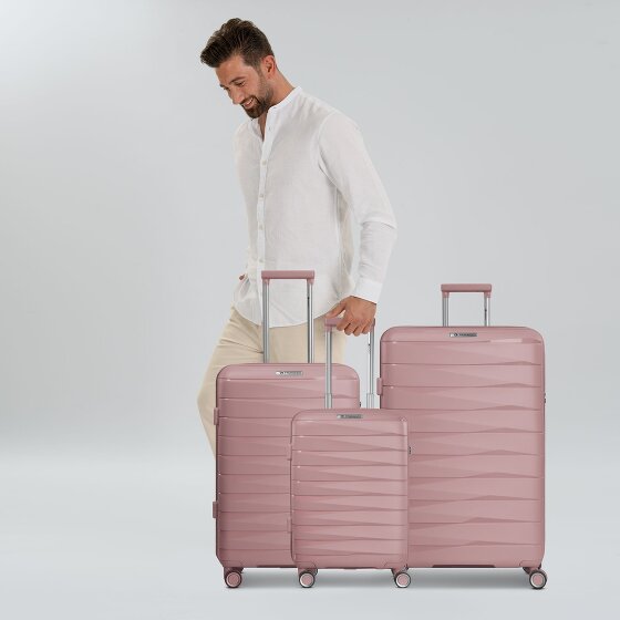 Franky London 4 ruote Set di valigie 3 pezzi con piega di espansione