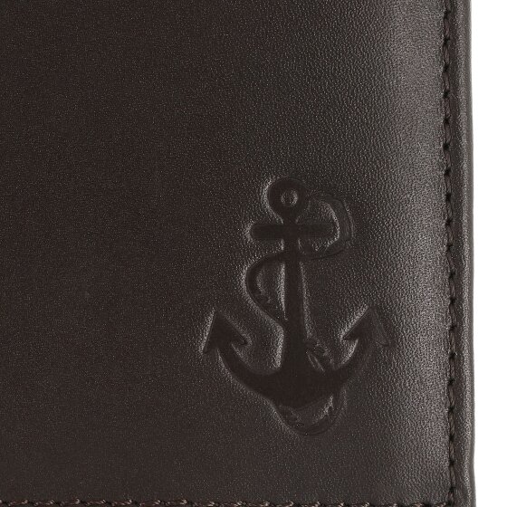 oxmox Leather Portafoglio Protezione RFID Vera Pelle 10 cm