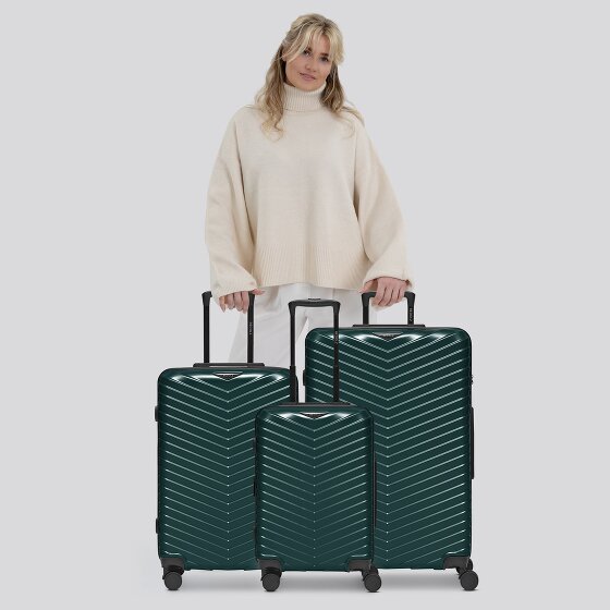 Redolz Essentials 18 4 ruote Set di valigie 3 pezzi con piega di espansione