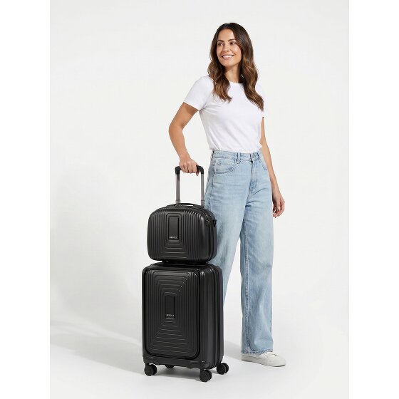 Redolz Set di valigie Essentials 14 2 pezzi trolley da cabina con piega elastica + beauty case