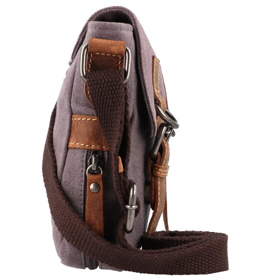 Greenburry Borsa a tracolla in canapa vintage 22 cm