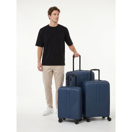 Travelite Air Stripe 4 ruote Set di valigie 3 pezzi espandibile