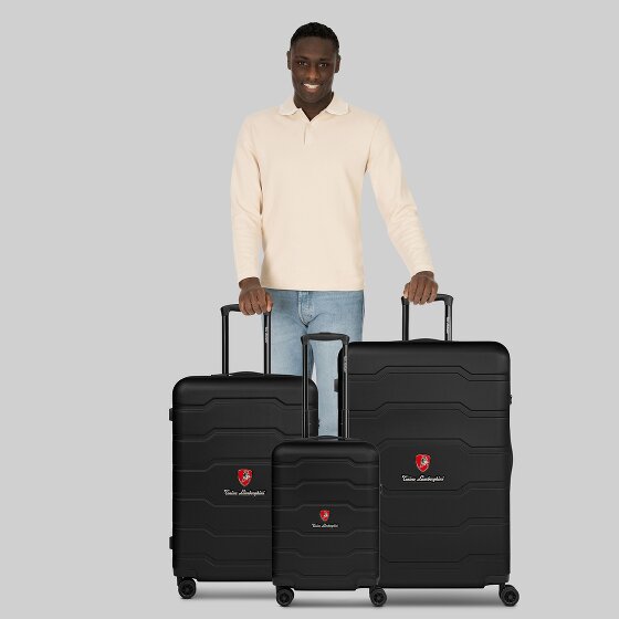 Tonino Lamborghini Bologna 4 ruote Set di valigie 3 pezzi