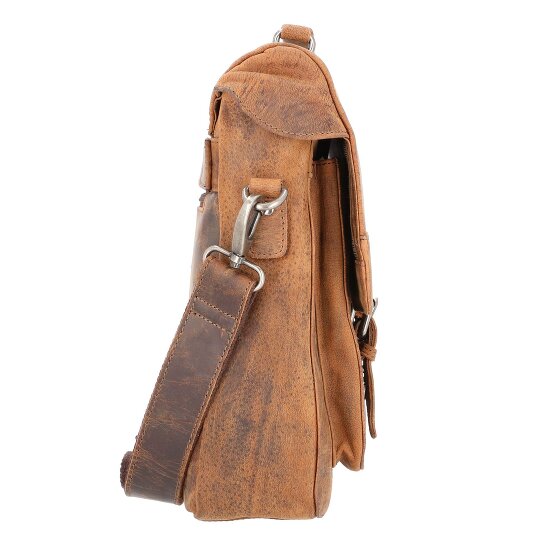 Pride and Soul Cartella in pelle con scomparto per laptop da 37 cm