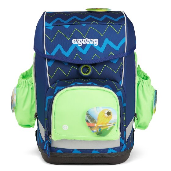 Ergobag Accessori Tasche laterali di sicurezza a led fluo Set 3 pezzi.