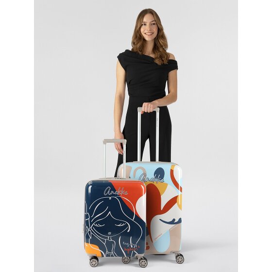 Anekke Eikon 4 ruote Set di valigie 2 pezzi con piega di espansione