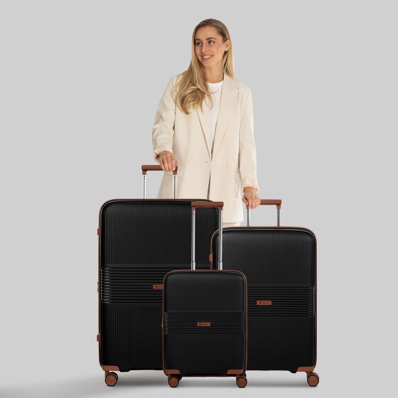 Farmhood Eco Edition 02 4 ruote Set di valigie 3 pezzi con piega di espansione