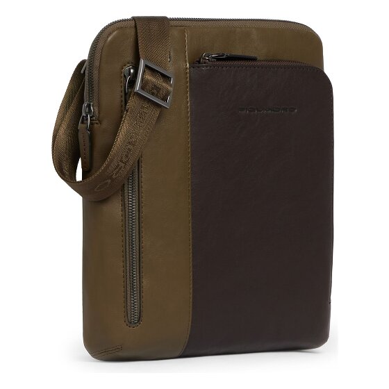 Piquadro Black Square Borsa a tracolla Vera Pelle 23 cm