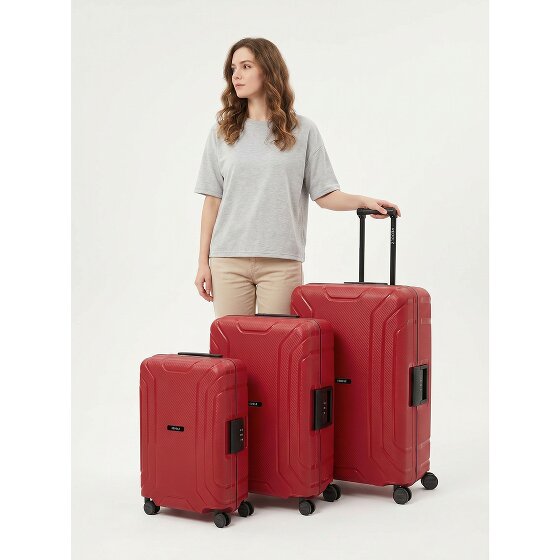 Redolz Set di valigie Essentials 15 a 4 ruote 3 pezzi con chiusura a tre punti