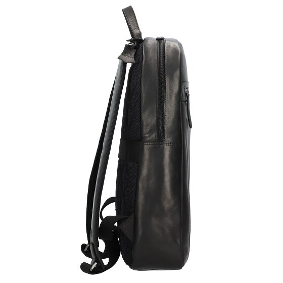Greenburry Pure Black Zaino da giorno Pelle 46 cm Scomparto per laptop