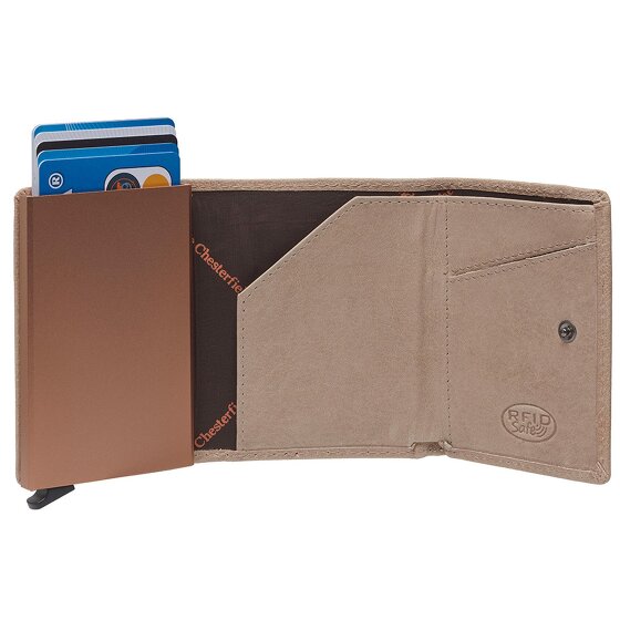 The Chesterfield Brand Paris Custodia per carta di credito Protezione RFID Pelle 7 cm