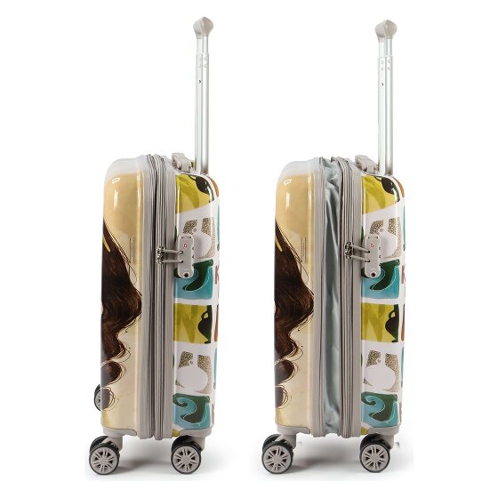 Anekke Muse 4 ruote Carrello della cabina 55 cm con piega di espansione