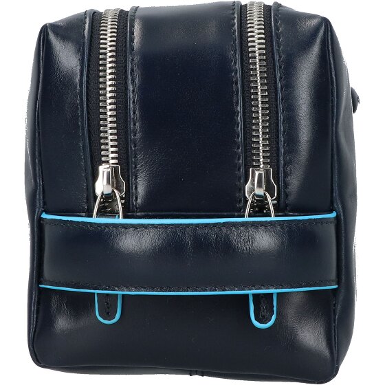 Piquadro Blue Square Borsa da toilette Vera Pelle 25 cm