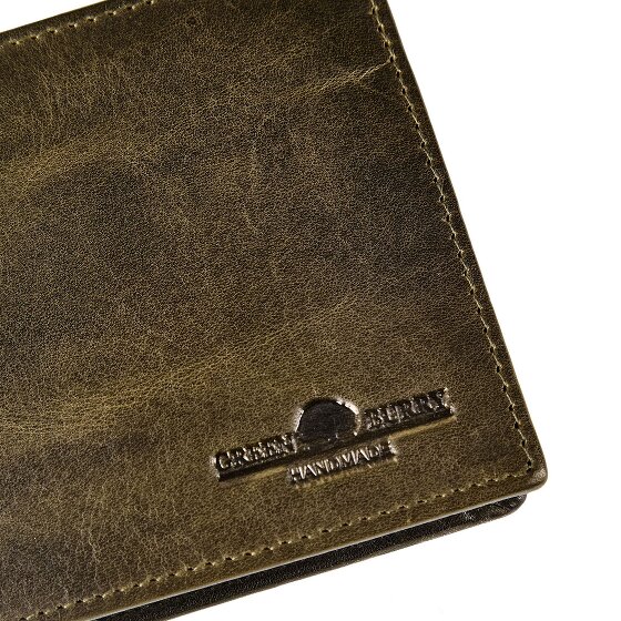 Greenburry Newport Portafoglio Protezione RFID Pelle 11 cm