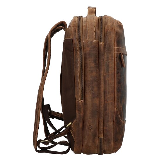 Greenburry Zaino da viaggio vintage in pelle 48 cm scomparto per laptop