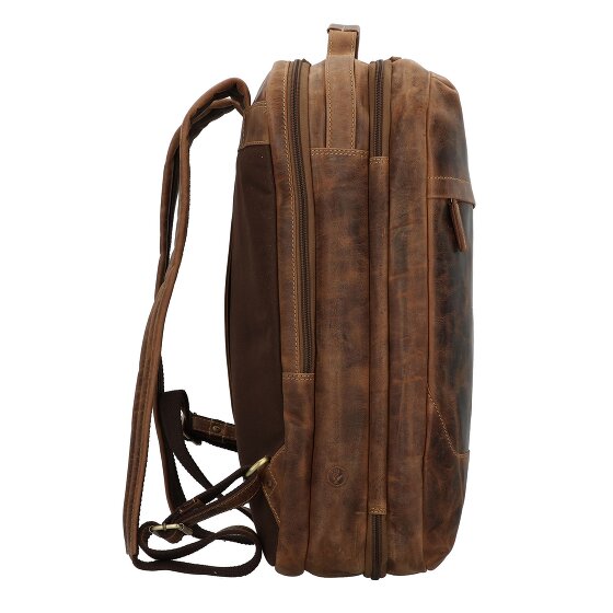 Greenburry Zaino da viaggio vintage in pelle 48 cm scomparto per laptop