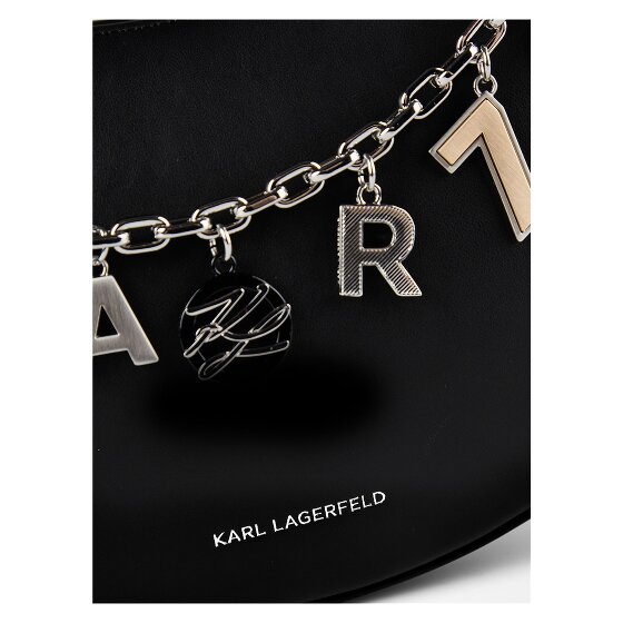 Karl Lagerfeld Autograph Borsa a tracolla Vera Pelle 23 cm