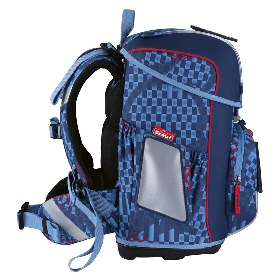 Scout Neo Exklusiv Safety Light Set di borse per la scuola 5 pezzi