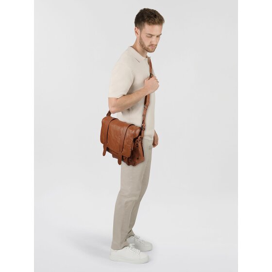 aunts & uncles Grandma's Luxury Club Cartella Messenger Vera Pelle 34 cm Vano porta PC