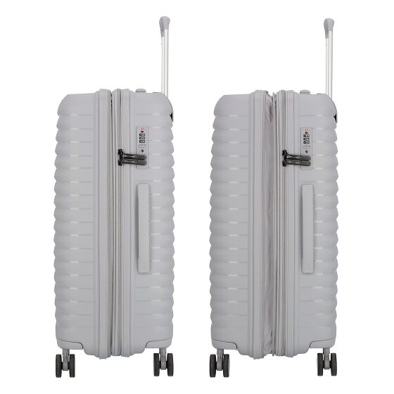 d&n Travel Line 4500 4 ruote Set di valigie 3 pezzi con piega di espansione