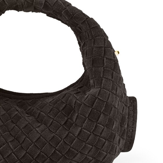 LES VISIONNAIRES Greta Micro weave Borsetta Vera Pelle 20 cm