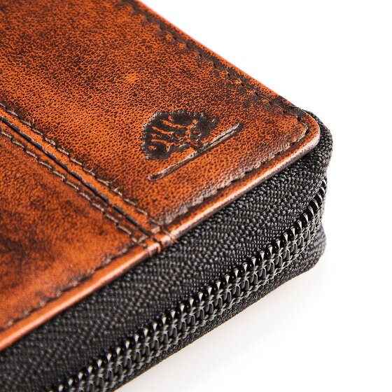 Greenburry Destressed Portafoglio Protezione RFID Pelle 10.5 cm