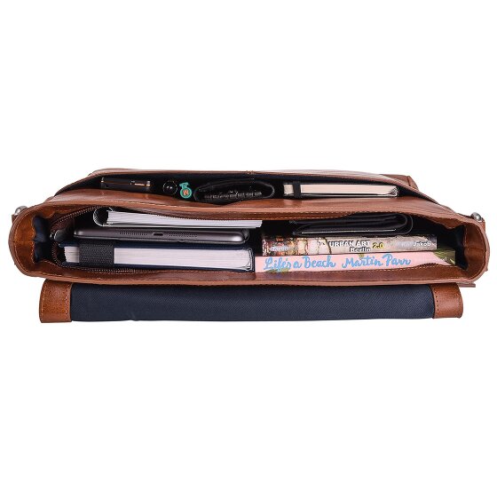 Leonhard Heyden Cambridge Messenger in pelle 32 cm Scomparto per laptop