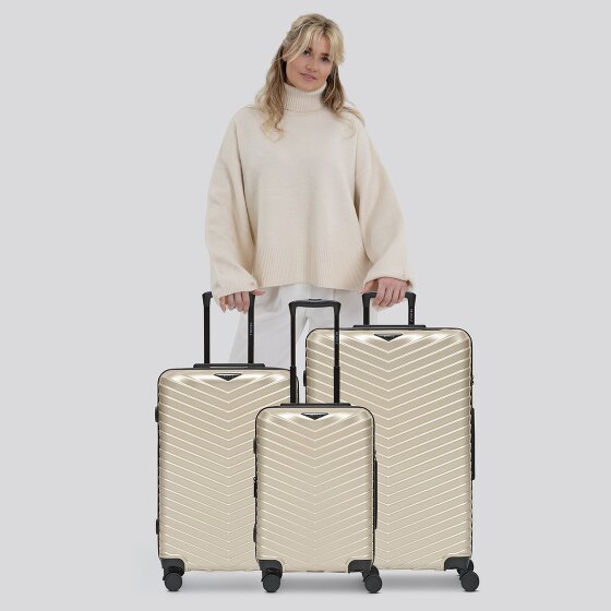 Redolz Essentials 18 4 ruote Set di valigie 3 pezzi con piega di espansione