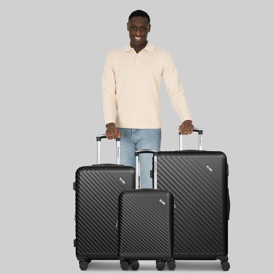 Check.In Paradise 2.0 4 ruote Set di valigie 3 pezzi con piega di espansione