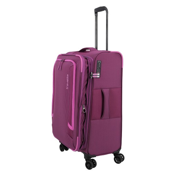 Travelite Corsiica 4 ruote Carrello M 67 cm con piega di espansione