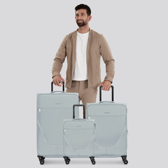 Stratic taska set di valigie a 4 ruote 3 pezzi con piega elastica