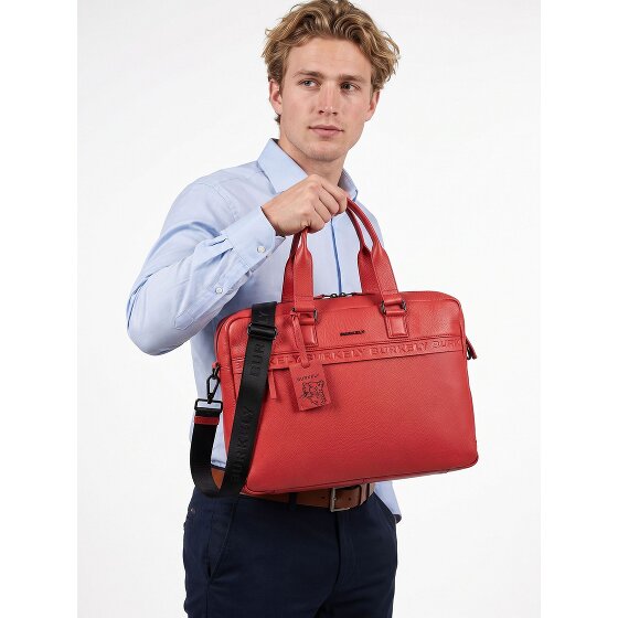 Burkely Minimal Mason Valigetta Vera Pelle 41 cm Vano porta PC