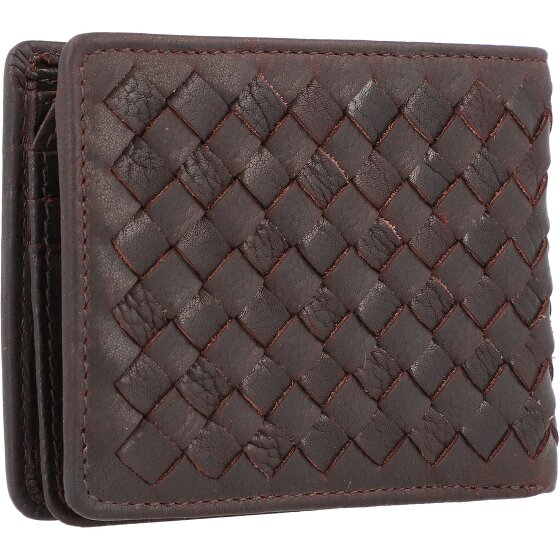 bugatti Portafoglio in pelle intrecciata 11 cm