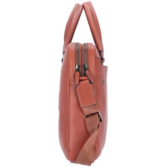 Piquadro Cartella quadrata nera in pelle 40 cm