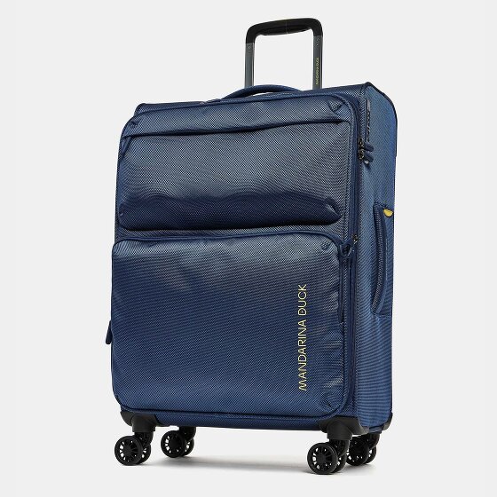 Mandarina Duck Zephyr 4 ruote Carrello M 67 cm con piega di espansione