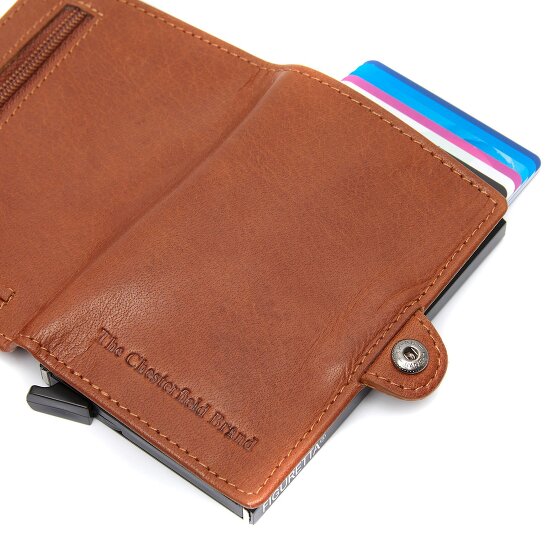 The Chesterfield Brand Baldwin Custodia per carta di credito Protezione RFID Vera Pelle 6.5 cm