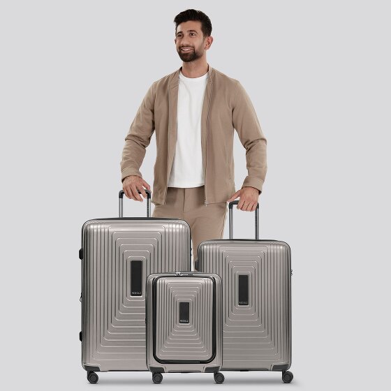 Redolz Essentials 14 4 ruote Set di valigie 3 pezzi con piega di espansione